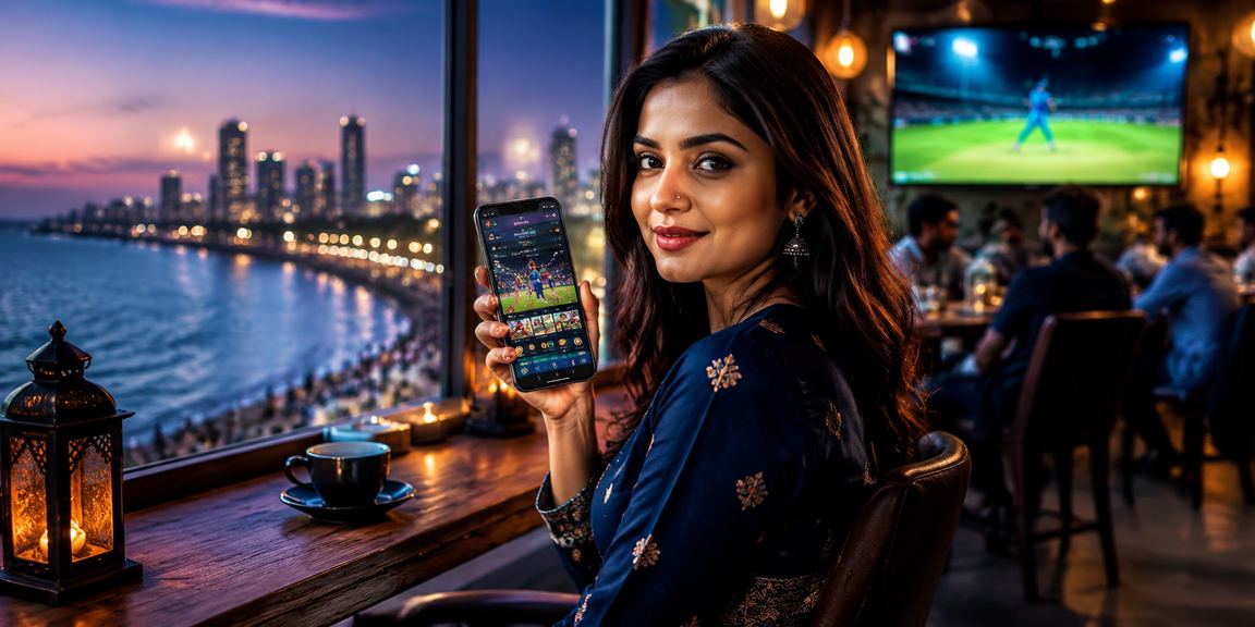 Mobile betting user interacting with touchscreen on smartphone to place bets easily